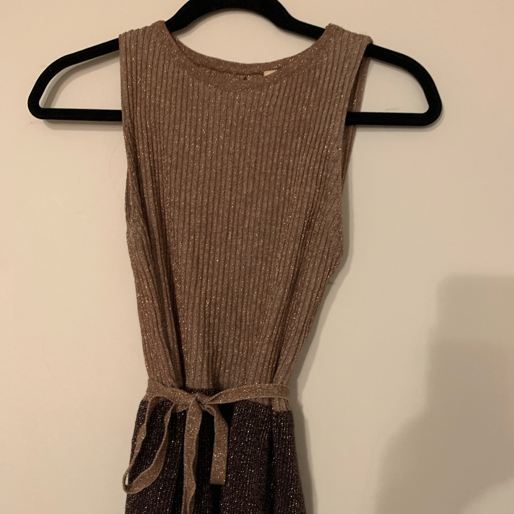 Anthropologie peplum glitter tank
